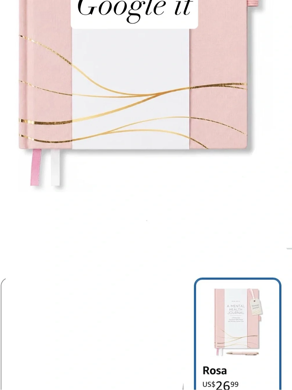 A Mental Health Journal - Pink